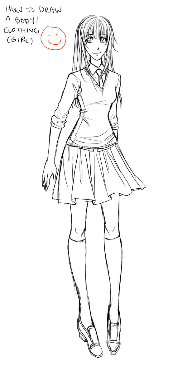 Anime Tutorial Body Clothing Girl By Ember Snow On Deviantart