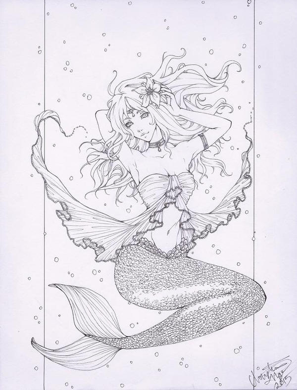 Mermaid Lineart