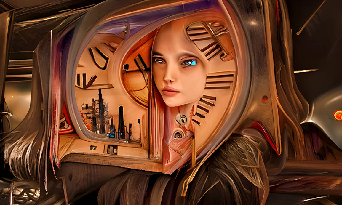 Woman and clock by Rafelonis on DeviantArt