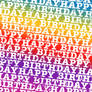 Happy Bday Rainbow Texture1