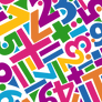 Rainbow Letters Pattern PNG