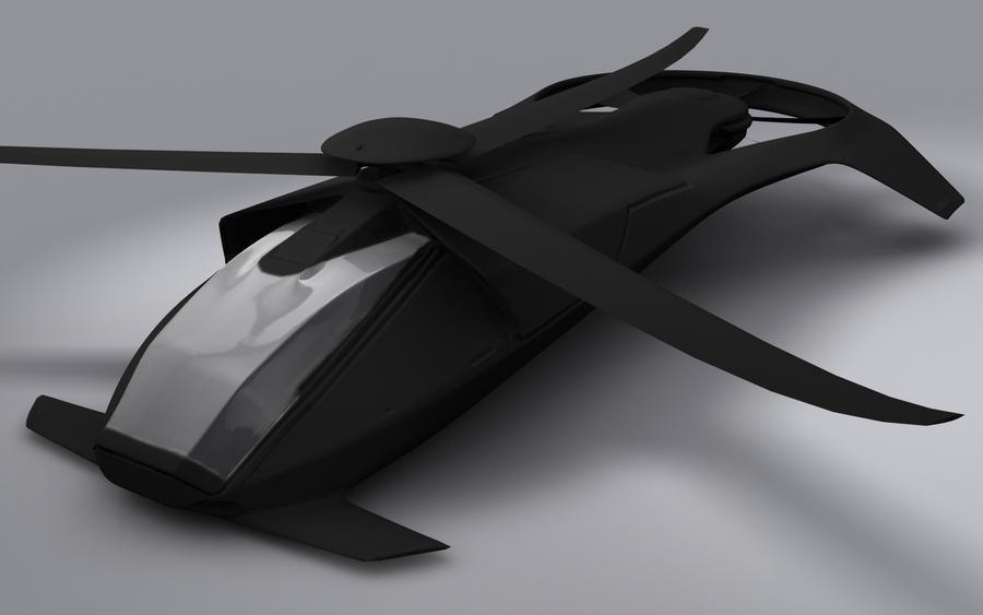 Stealth Double-Blade Helicopter