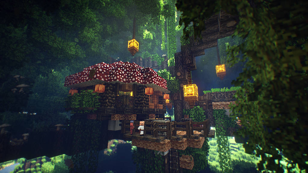 Mushroom Treehouse by soongpa