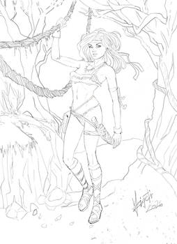 Rogue Savage Land Lineart