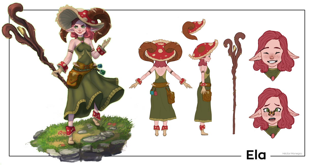 Ela - Character Sheet by Hector-Monegro Ela - Character Sheet by Hector-Monegro