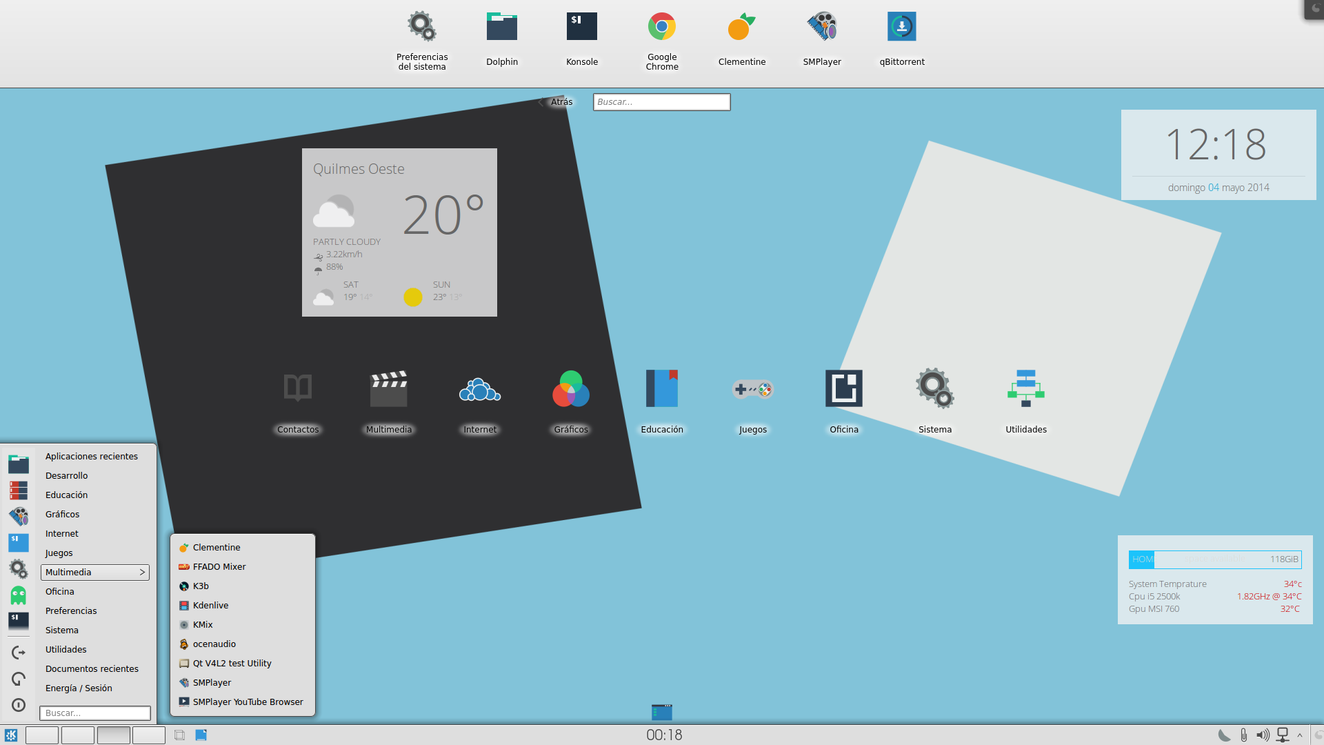 KaOS Linux Screen