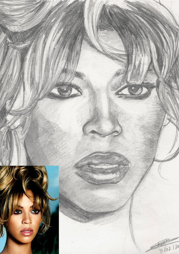 Beyonce's portrait by Dayald on DeviantArt