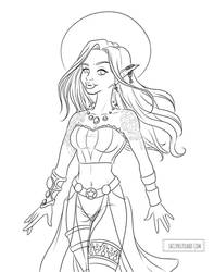 Coloring Book Preview: Cosmic Elf