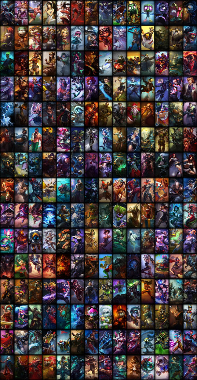 All my skins in League of Legends. by HipsterInferno69 on DeviantArt