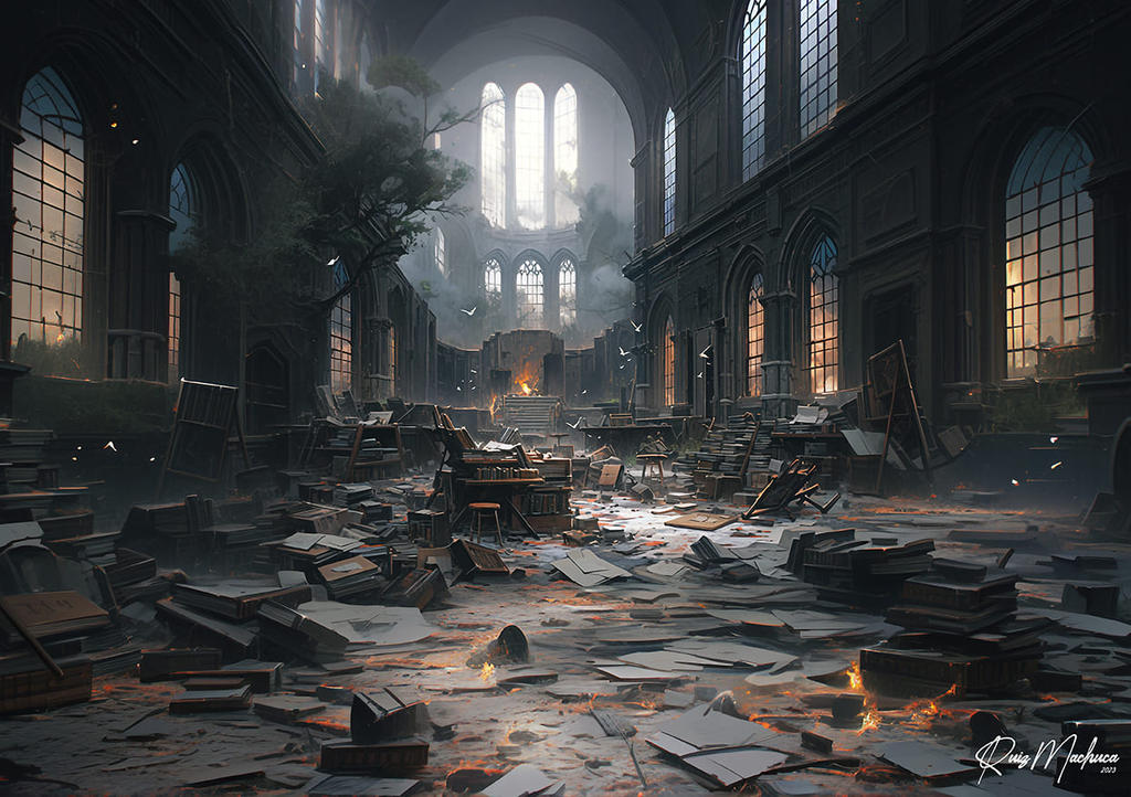 Ruined Library of Coina by ruizmachuca on DeviantArt