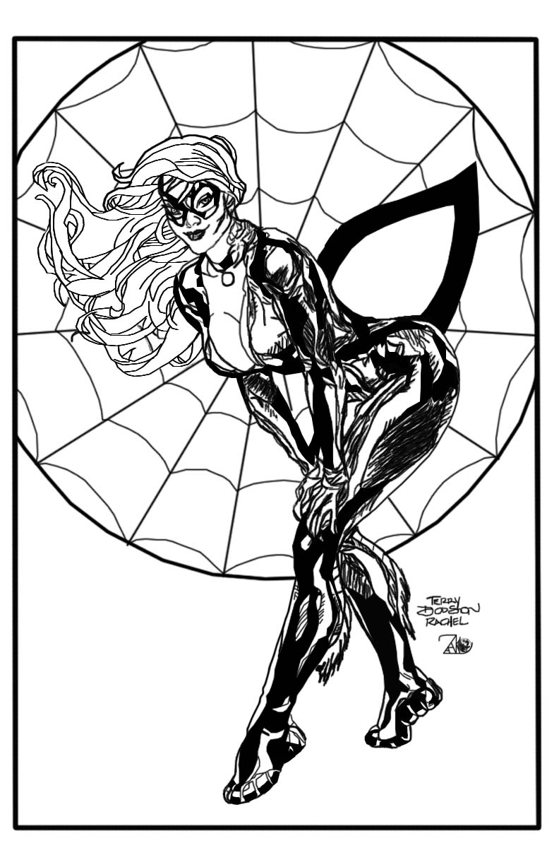 Black Cat Spider by Terry Dodson