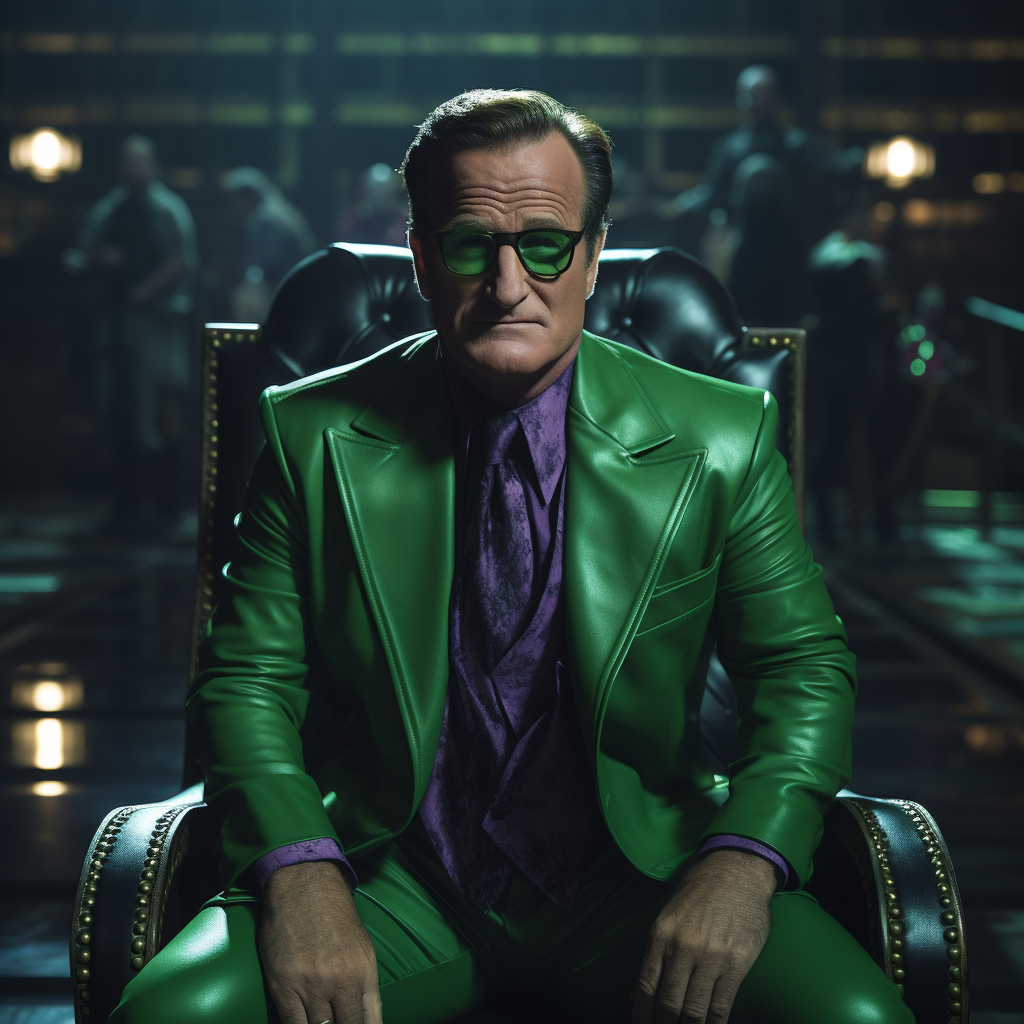 Robin Williams Riddlee Robin Williams as the Riddler 03 by NewEraStudios on DeviantArt