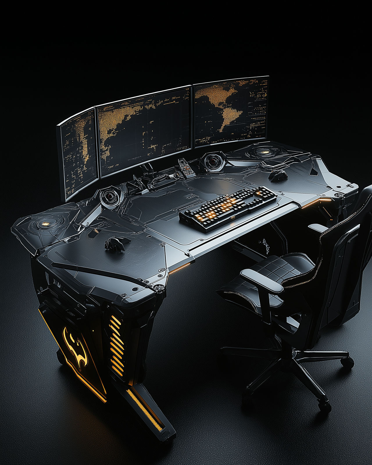 Batman Computer Table Batman Gaming Desk by NewEraStudios on DeviantArt