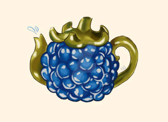 Blueberry Tea Pot