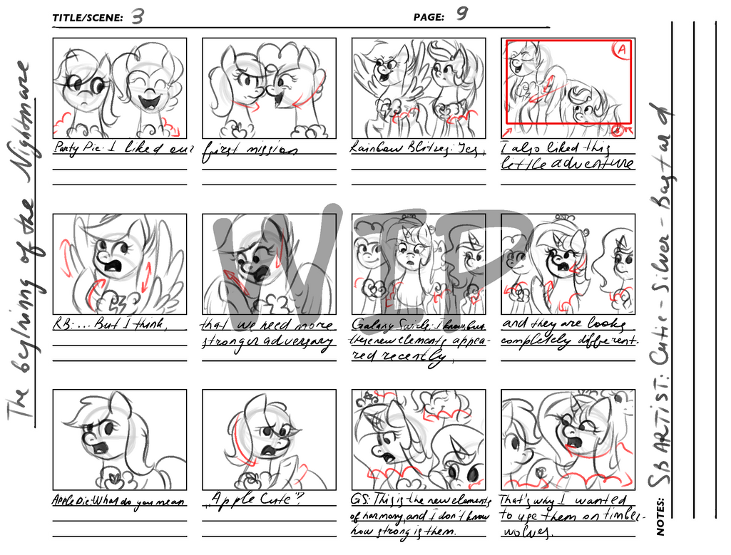 MLP FIH. Animation Project. Storyboard WIP. by Just-Silvushka on DeviantArt
