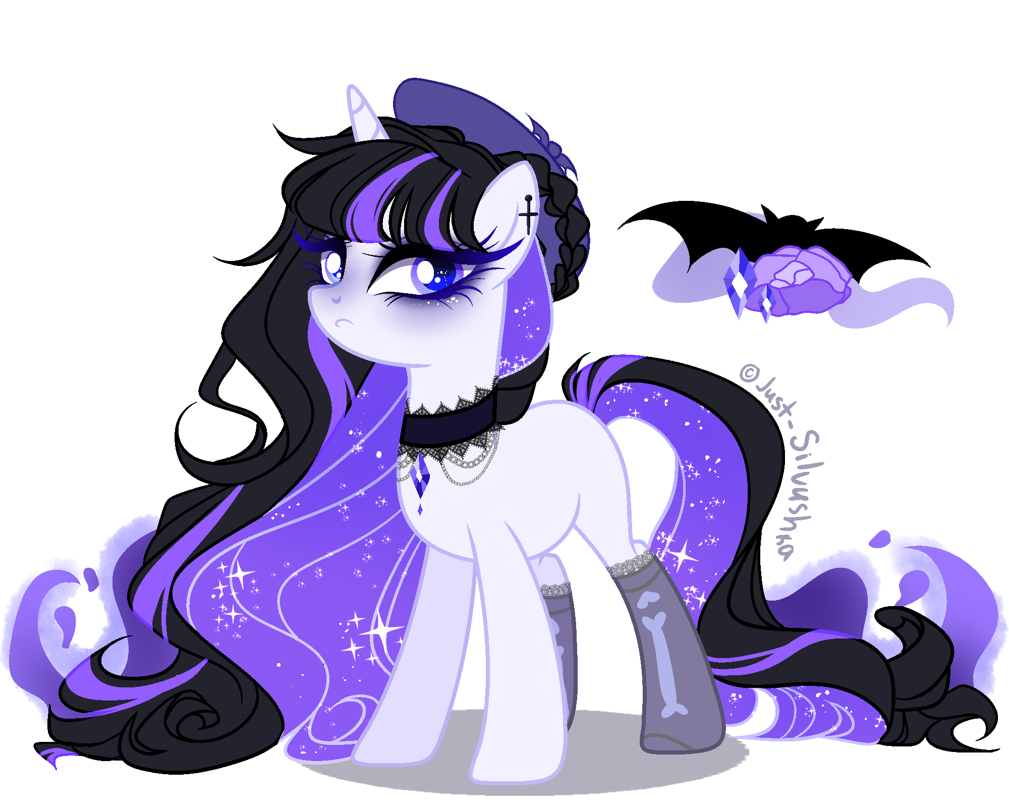 MLP Next Gen OC Rarity x Inky Rose Adoptable by Just-Silvushka on ...