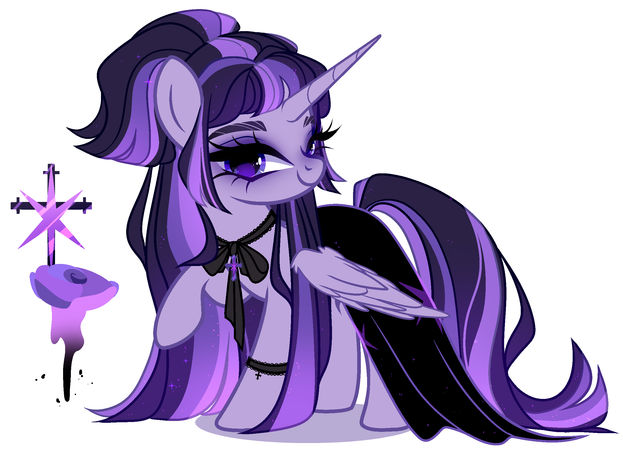 MLP Next Gen OC Twilight x Inky Rose Adoptable by Just-Silvushka on ...