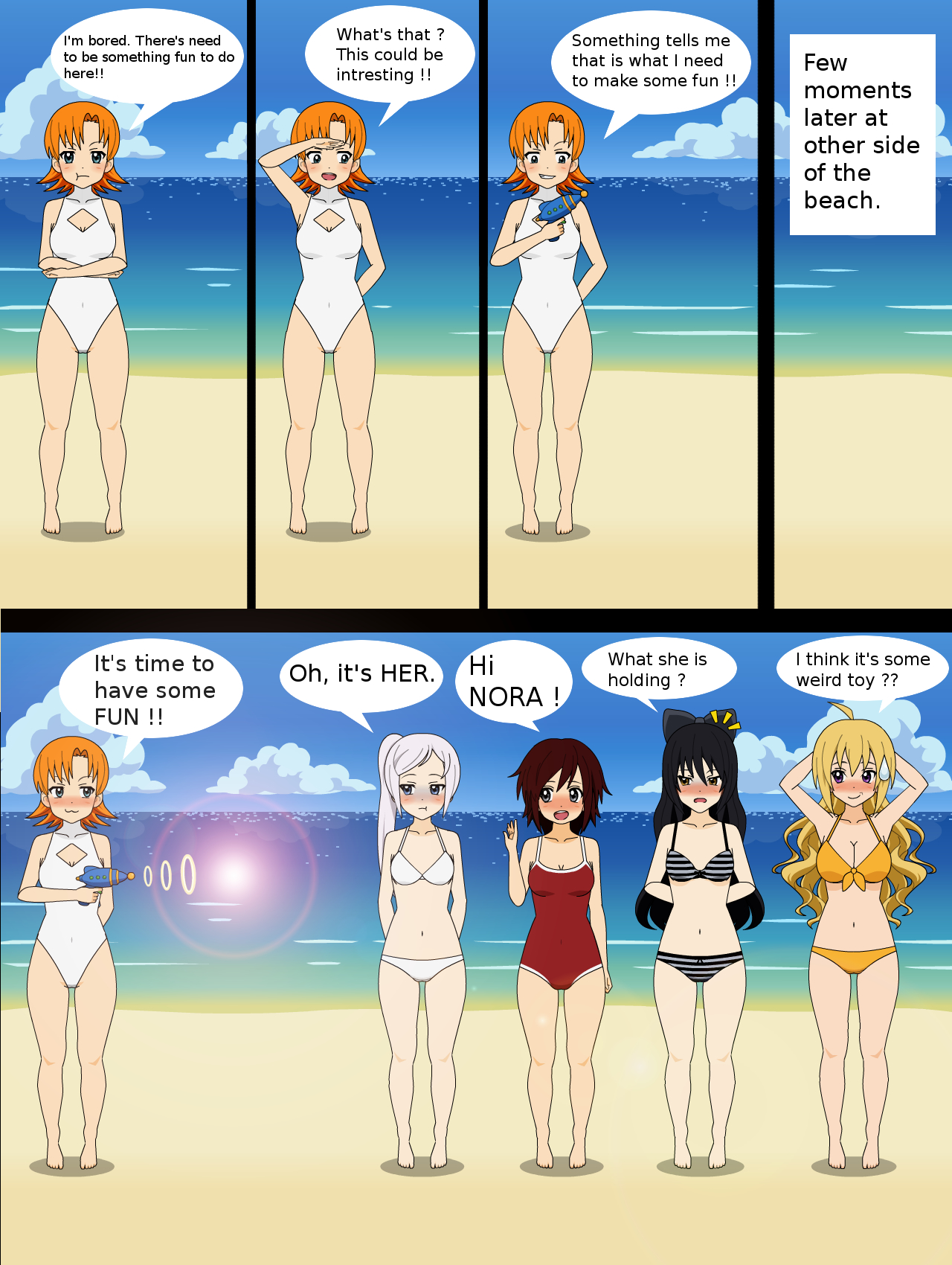 RWBY Fun at beach