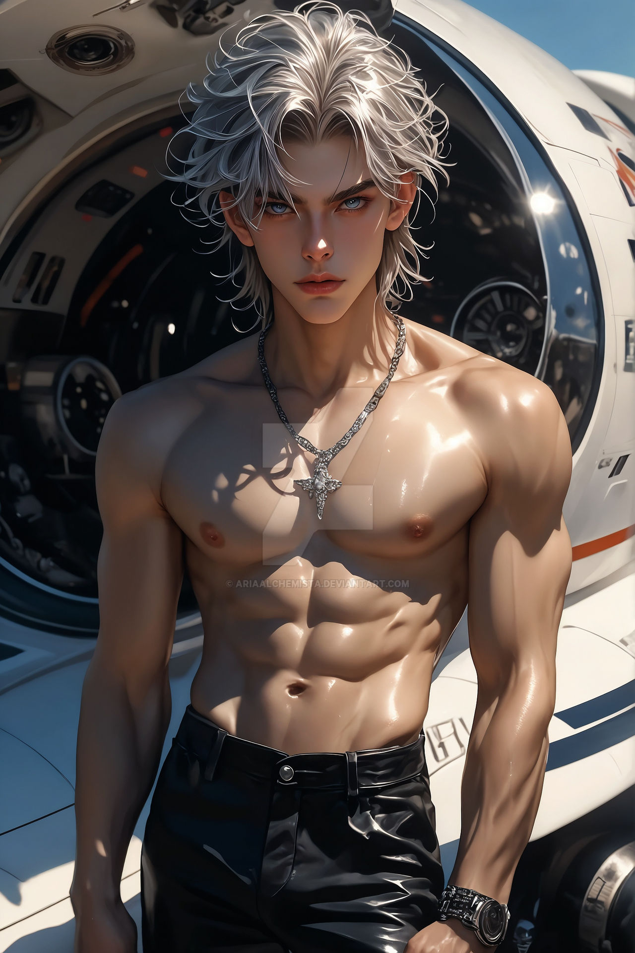 SilverHaired Anime Model by AriaAlchemista on DeviantArt