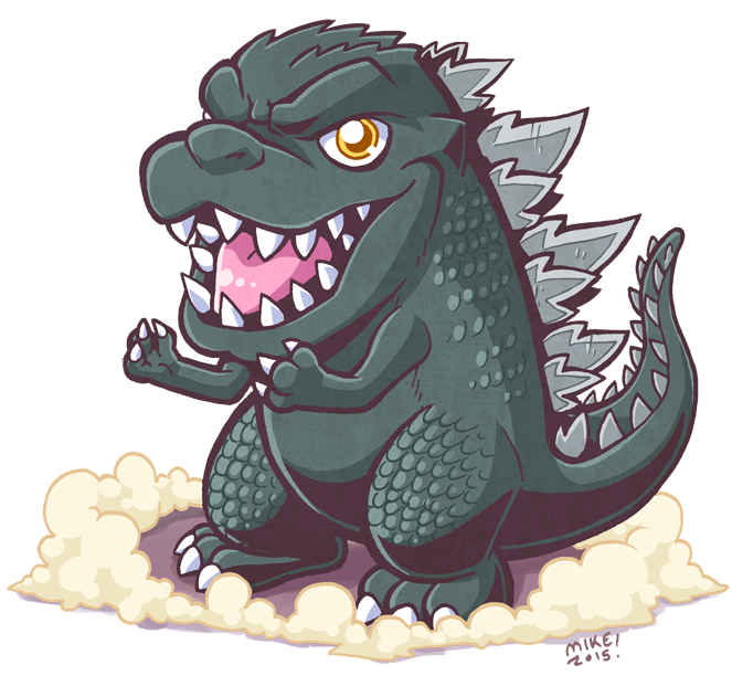 Godzilla chibi by MikeLuckas on DeviantArt