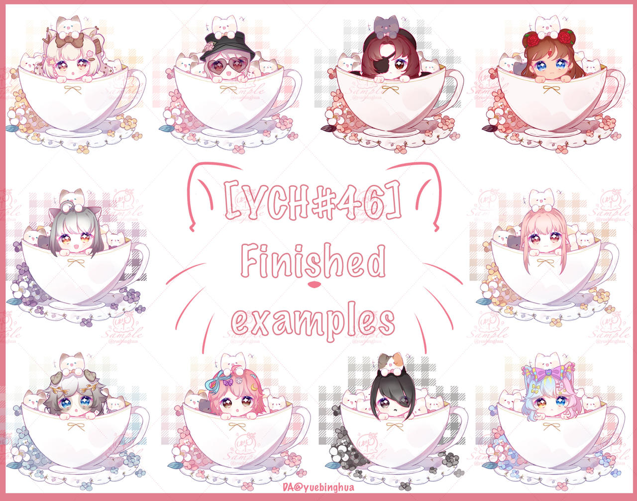 Finished examples and Ych info by yuebinghua on DeviantArt