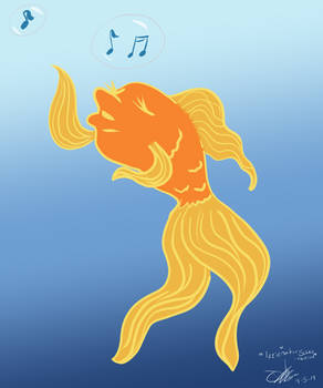 Goldfish trying to sing