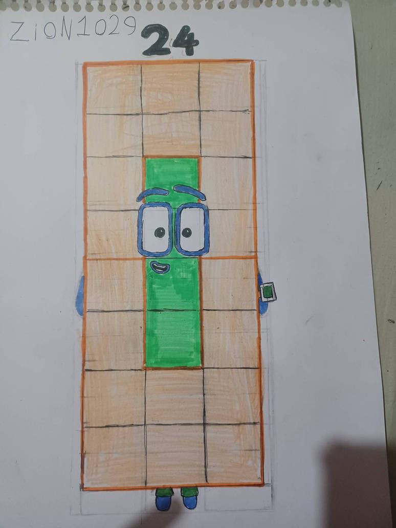 Numbers Chapter 24 Craft lm believed this draw numberblock 24 by zion1029 on DeviantArt