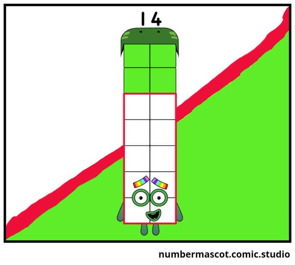 Number Blocks Running Deviantart New numberblock 14 by zion1029 on DeviantArt