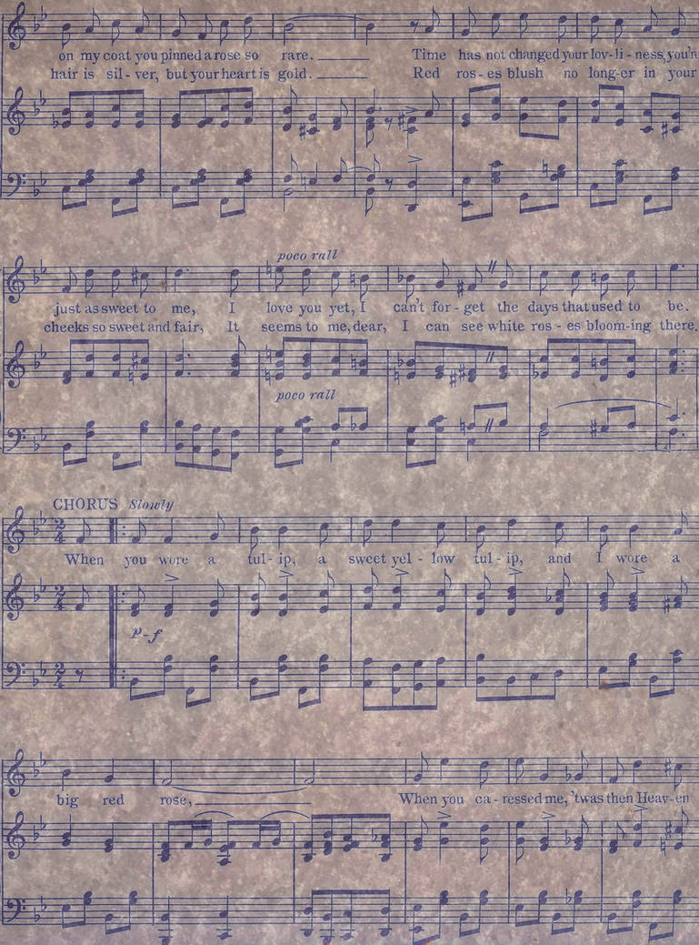 Music Sheet Texture by AshenSorrow