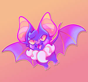 Cute Purple Bat