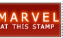 M A R V E L - stamp