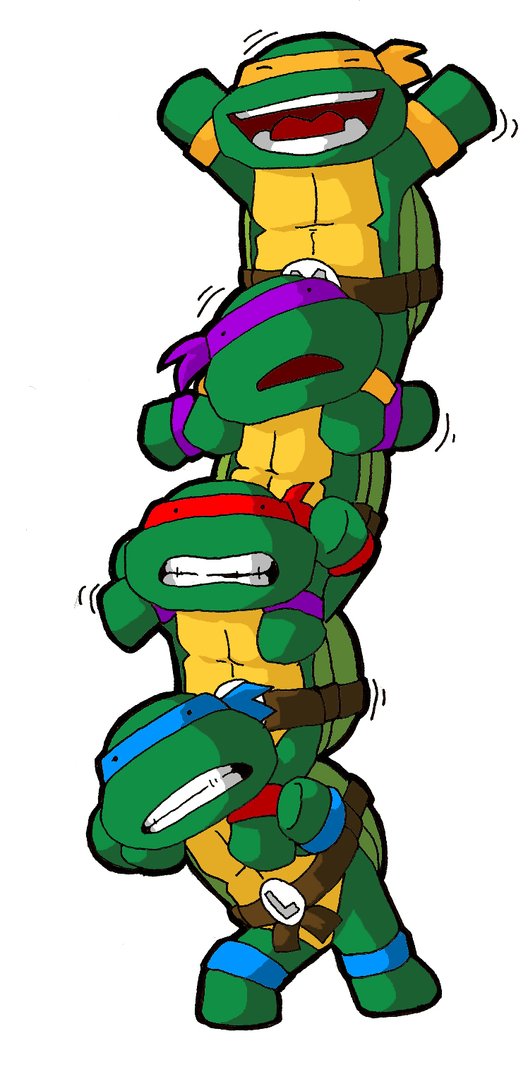 Teeny Tiny Ninja Turtle Stack