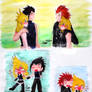 FF KH - Fem!Cloud x Zack meet Fem!Roxas x Axel