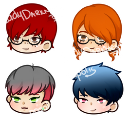 [CHIBI HEADS] COMMISSION BATCH