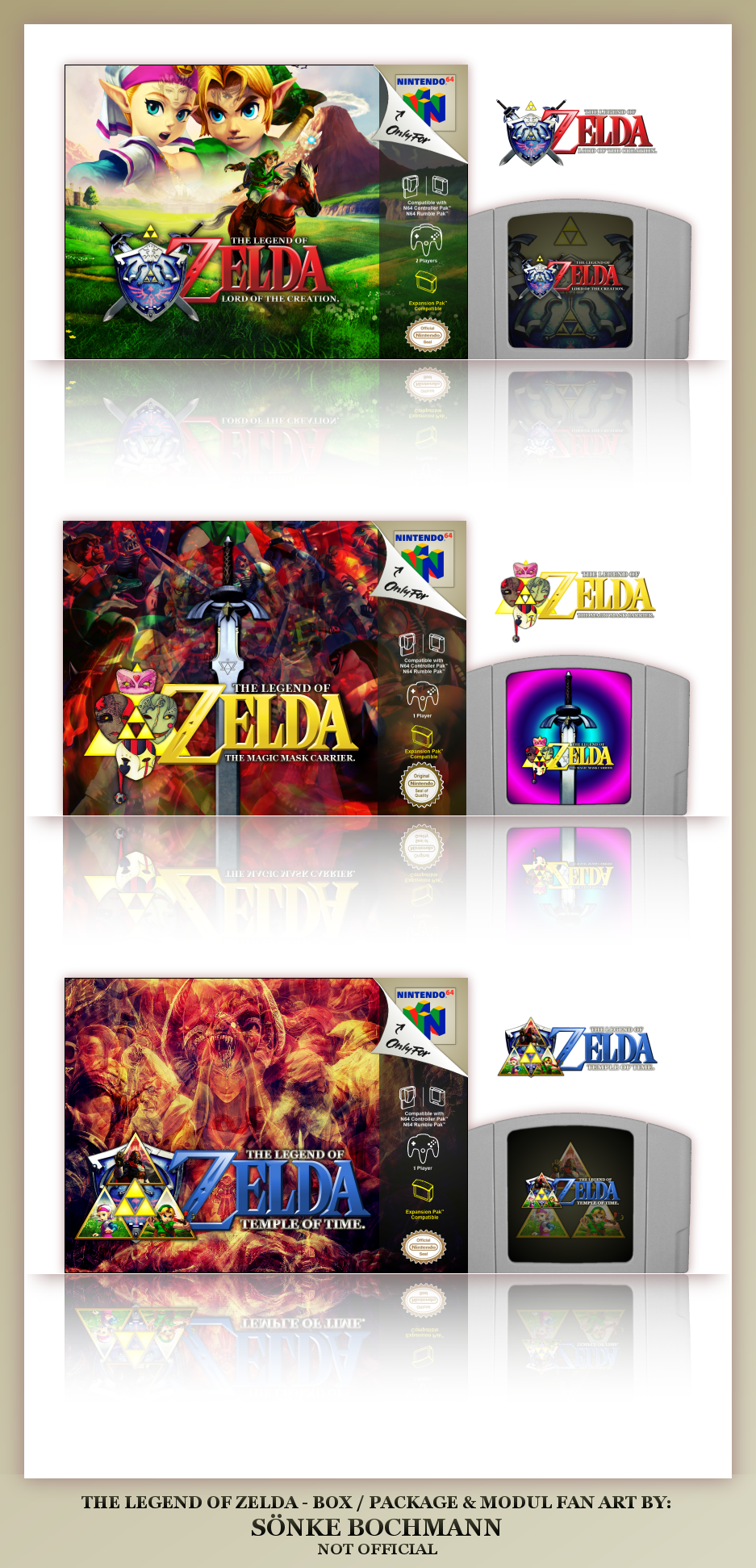THREE FANTASY ZELDA N64 GAMES by SoenkesAdventure