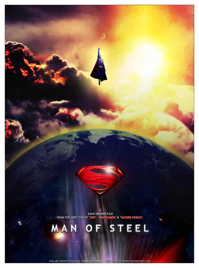 Superman: The Man Of Steel (2009) Poster by AlexTheTetrisFan on DeviantArt