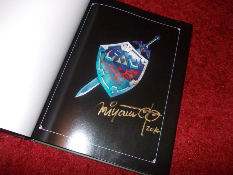 Zelda Hyrule Historia signed by Miyamoto on Ebay