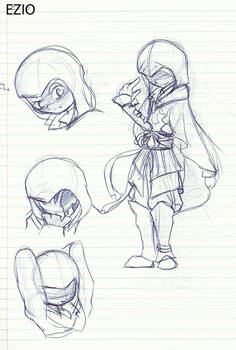 Ezio Comic Character Designs