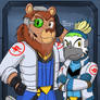 Lion Rexinar and Macaw Zebij Star Fox