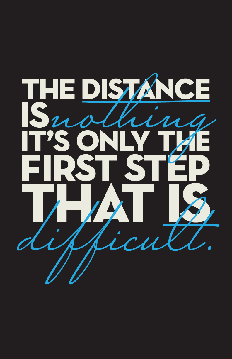 Distance poster.