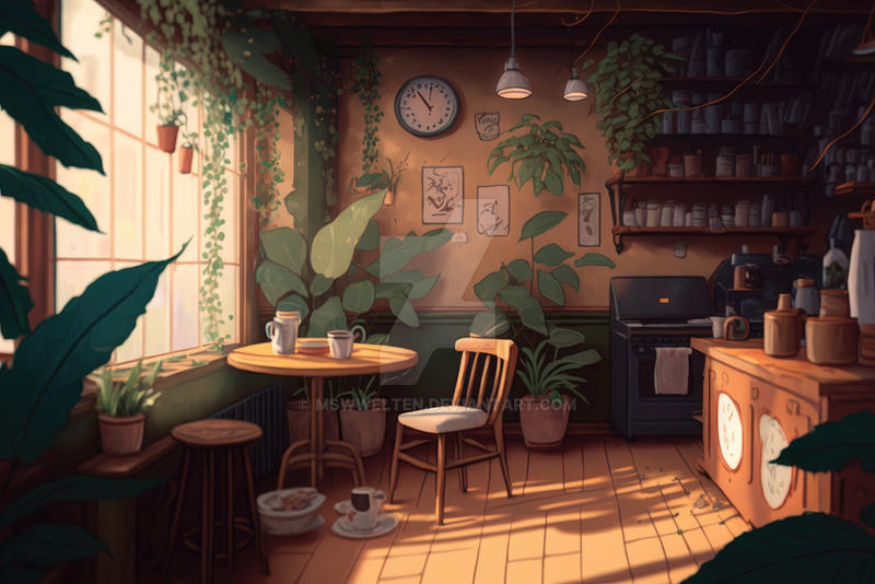 Coffee Shop Interior 6 by MSWWelten on DeviantArt