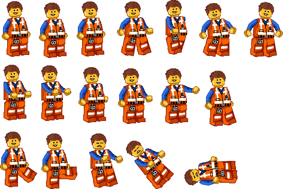Emmet Brickowski sprite sheet by Popgamer06 on DeviantArt Emmet Brickowski sprite sheet by Popgamer06 on DeviantArt