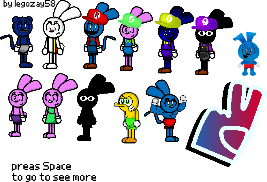 More of Riggy Spritesheet by Popgamer06 on DeviantArt