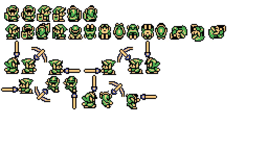 Game boy color Link spritesheet by Popgamer06 on DeviantArt