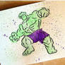 Hulk in watercolor