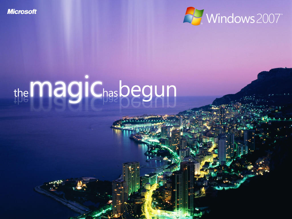 Windows 2007: the magic has begun by WindowsAesthetics on DeviantArt