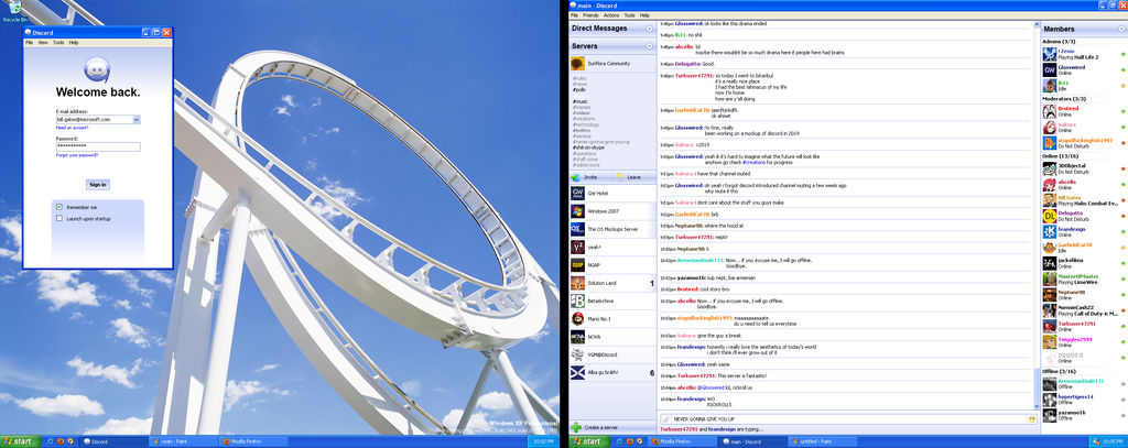 Discord Client And Login In 2009 Mockup By Windowsaesthetics On Deviantart