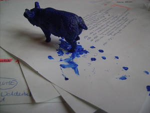 blue pig