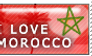 I love Morocco Stamp