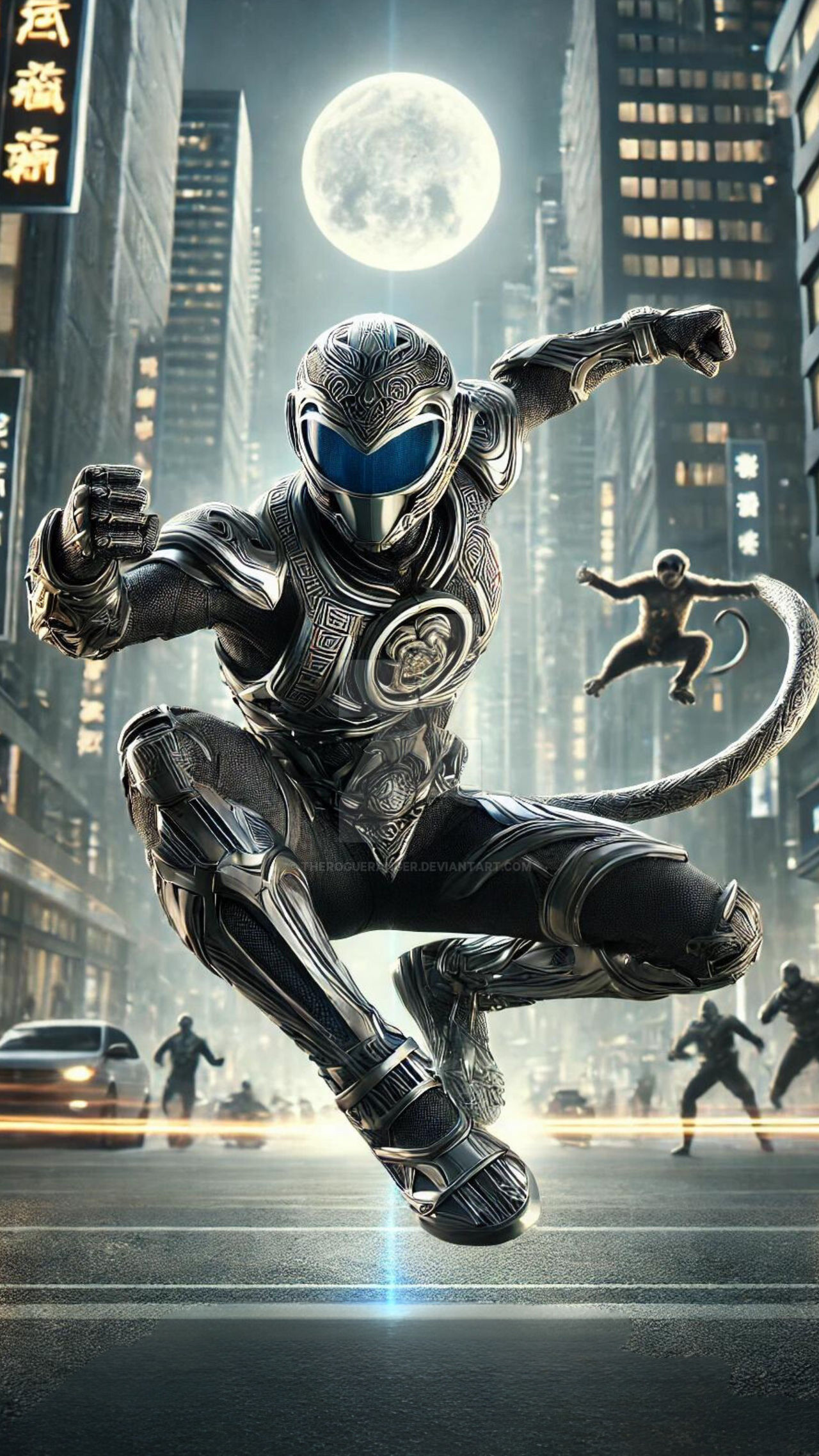 Power Rangers ZQ - Black Monkey Ranger by TheRogueRanger on DeviantArt